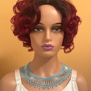 Blue Aquamarine Gemstone Statement Necklace